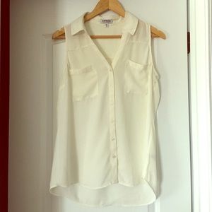 Express Sleevless Collar Tank Top